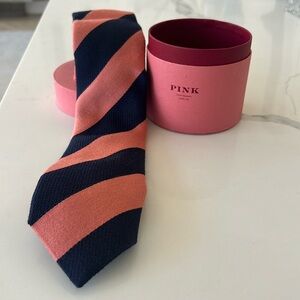 Tie - PINK London  blue and pink
